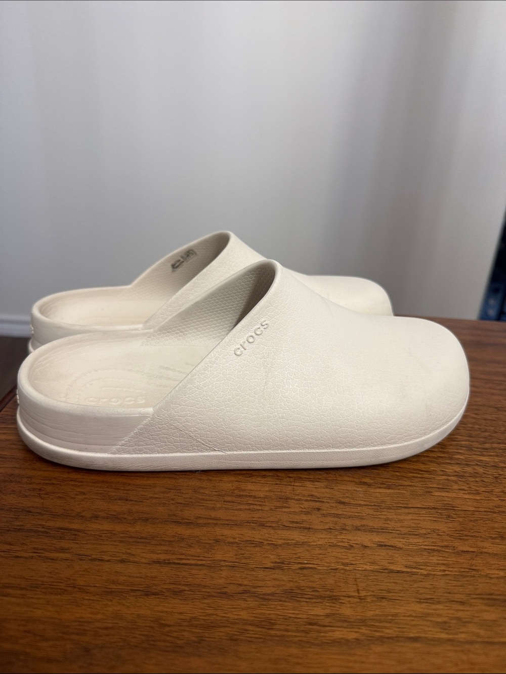 CROCS Dylan Slide Clog in Stucco (cream/off white) - Picture 2 of 6